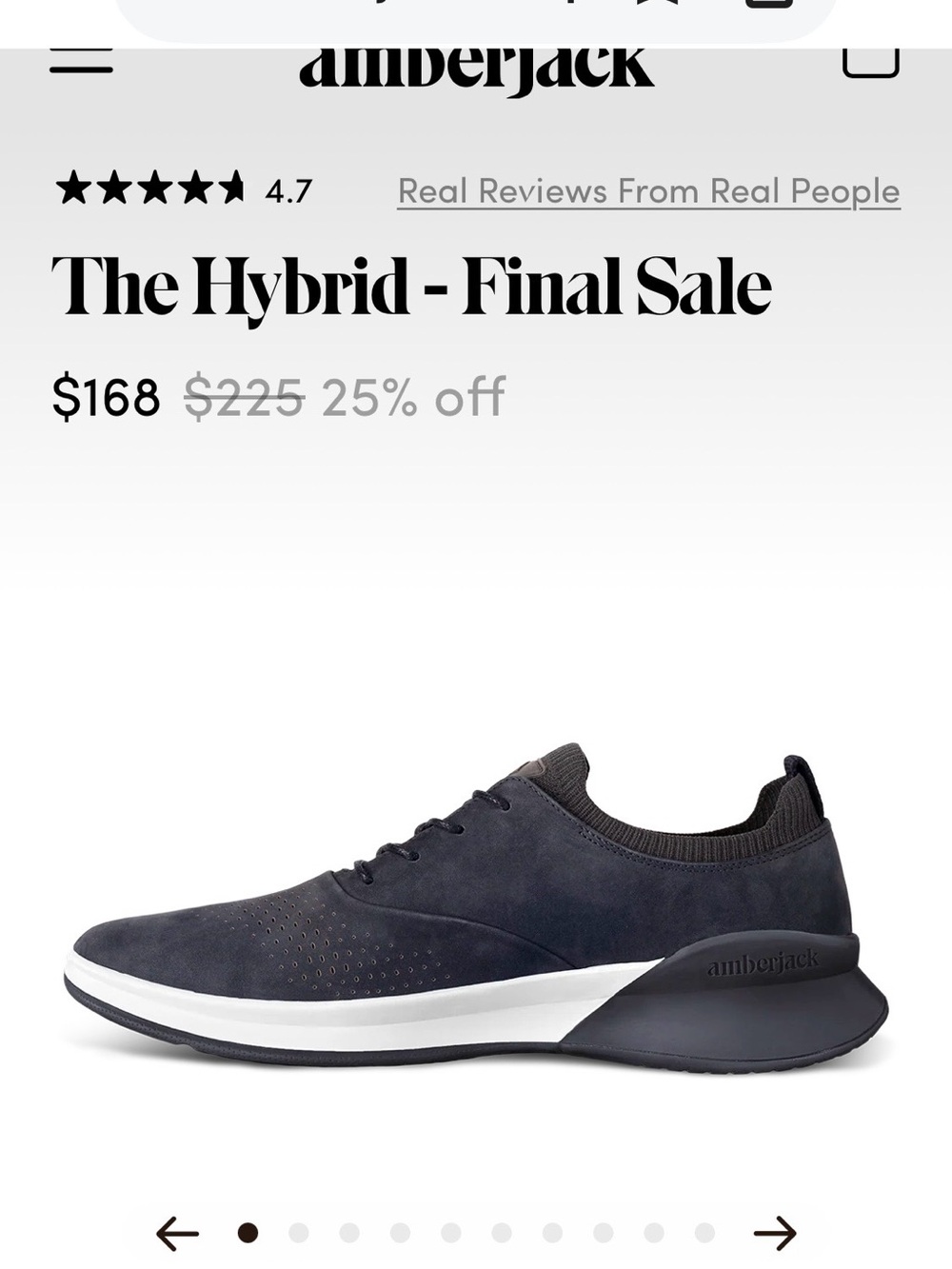 The Hybrid Men's Shoe — Amberjack Navy Suede